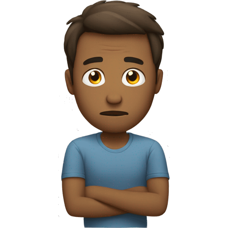 Man feeling bored emoji