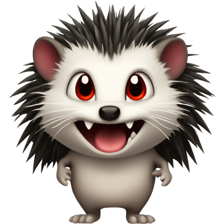 Vampire hedgehog emoji