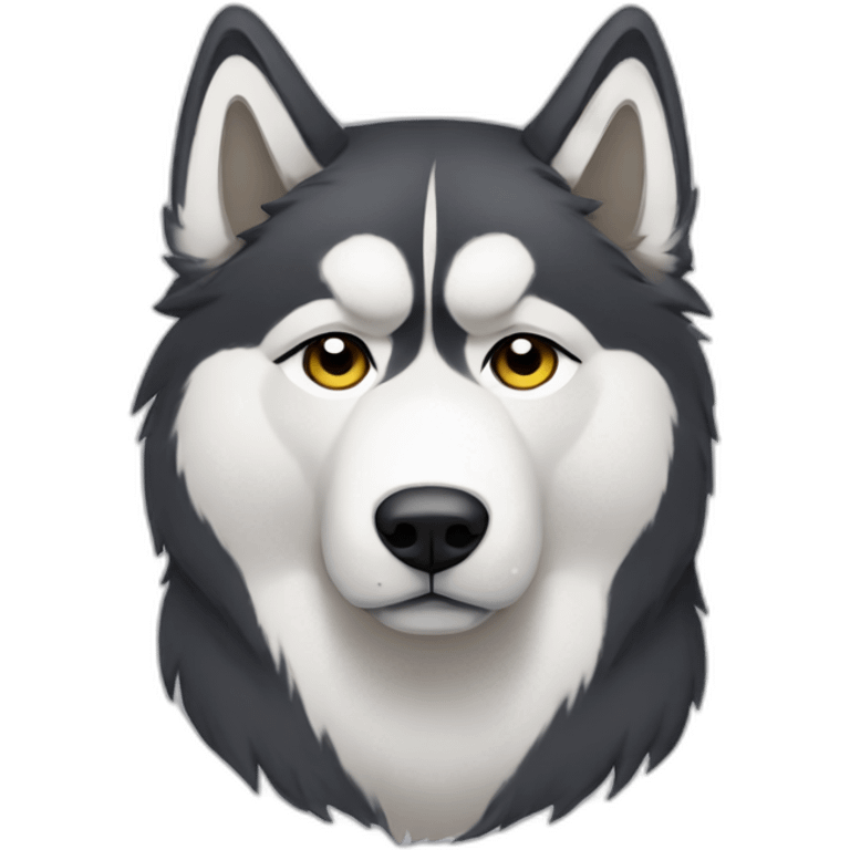 Malamute sad emoji