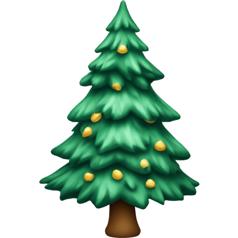 Cut winter Xmas tree emoji