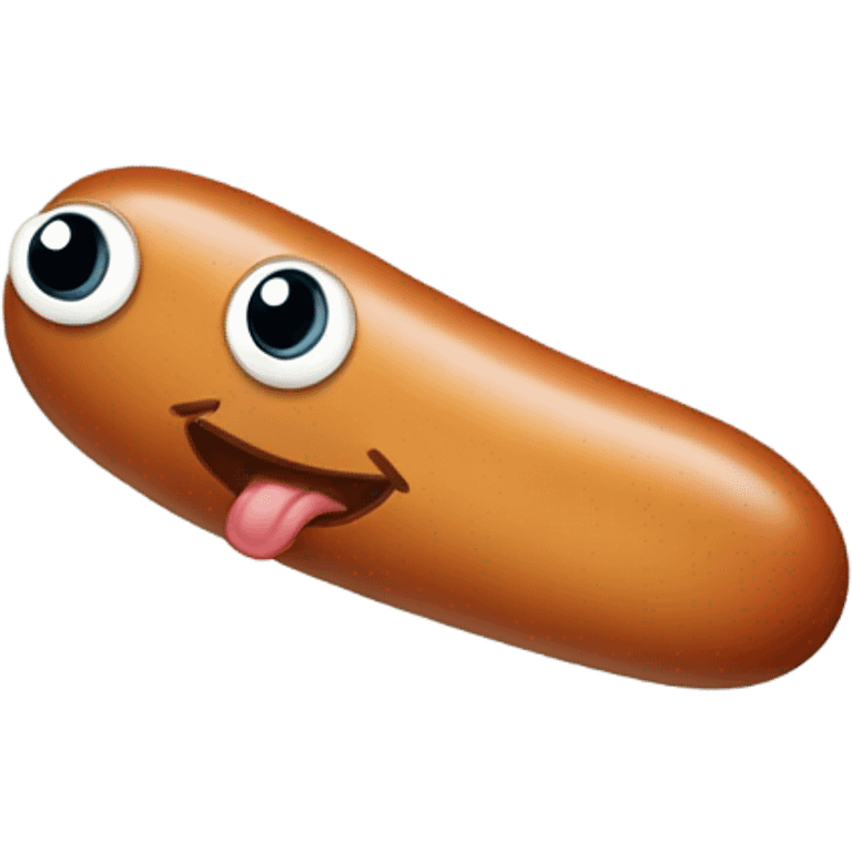 Crying weiner sausage emoji