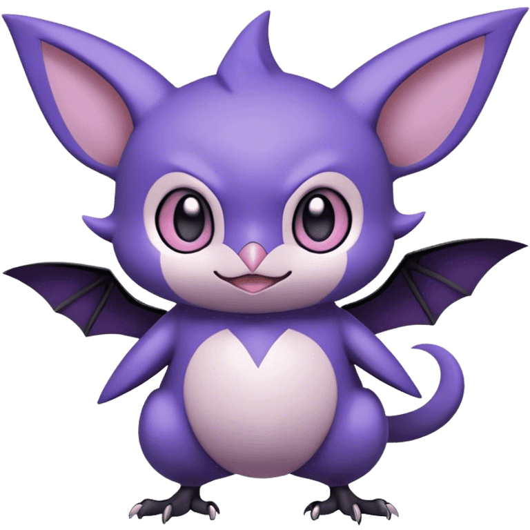 Edgy Cool Cute Kawaii Noibat-Pokemon Full Body emoji