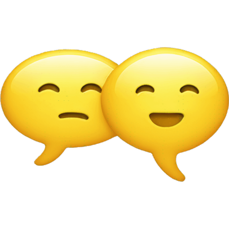 chat icon bubble yellow emoji