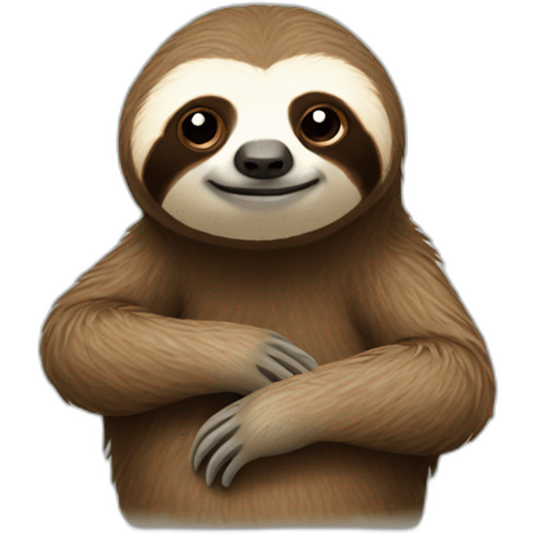 sloth thinking emoji