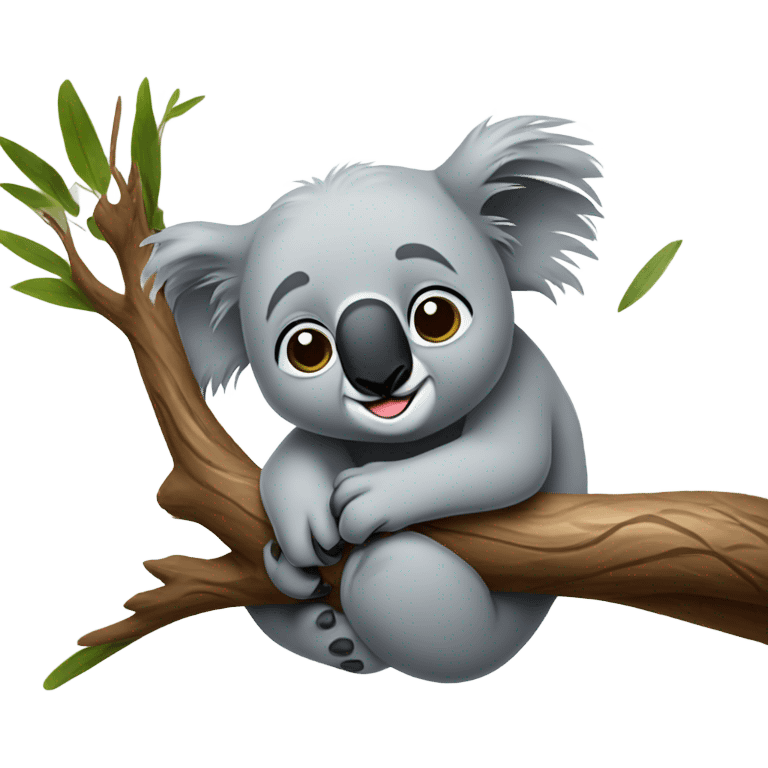 Sad koala emoji