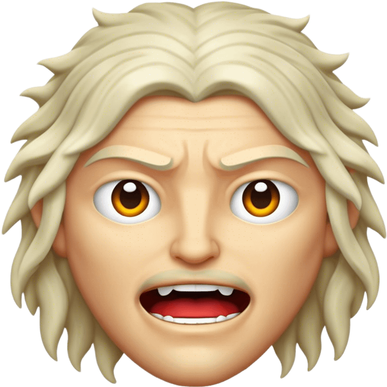 Cinematic Realistic Game of Thrones Pop Culture Emoji, featuring a dramatic, epic portrayal inspired by the fantasy series rendered with rich textures and cinematic lighting. emoji