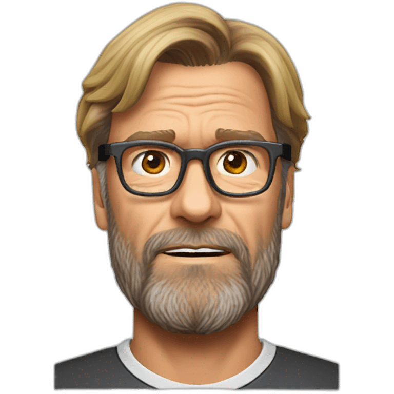 jurgen klopp playing hands under the head emoji