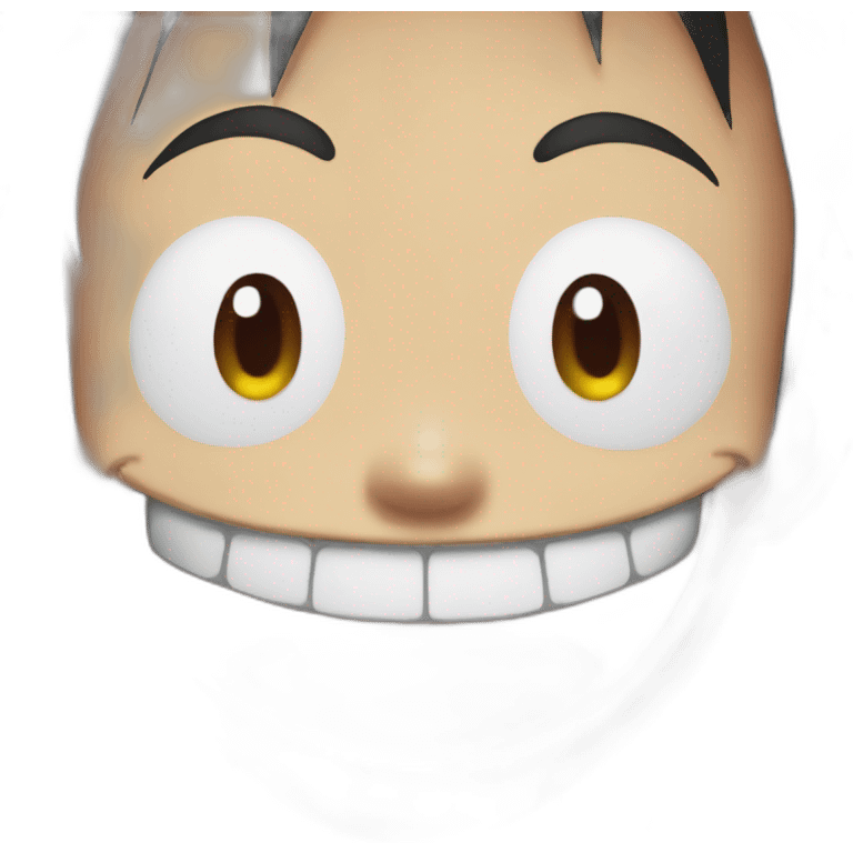 Monkey D Luffy laughing emoji