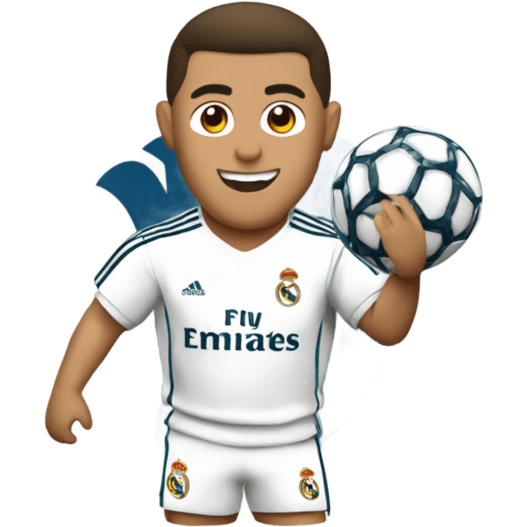 Real Madrid logo with ronaldo  emoji