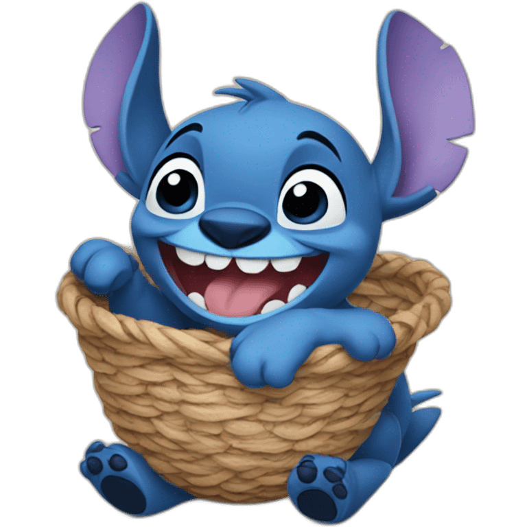 Happy stitch emoji