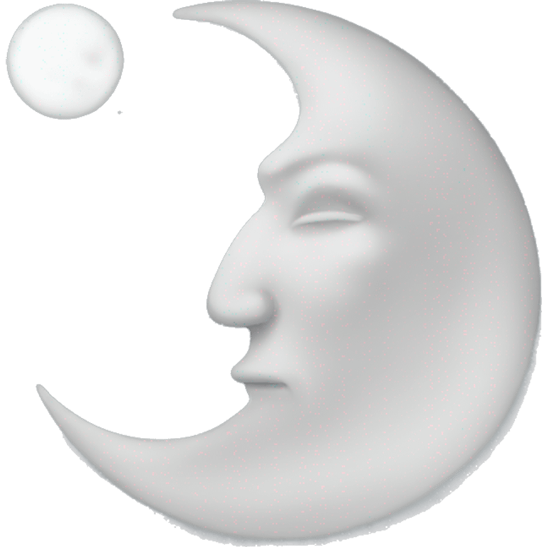 White moon emoji