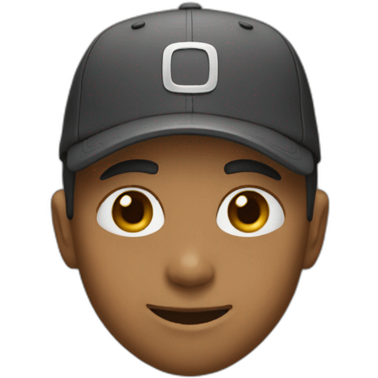 boy in a cap, see emoji