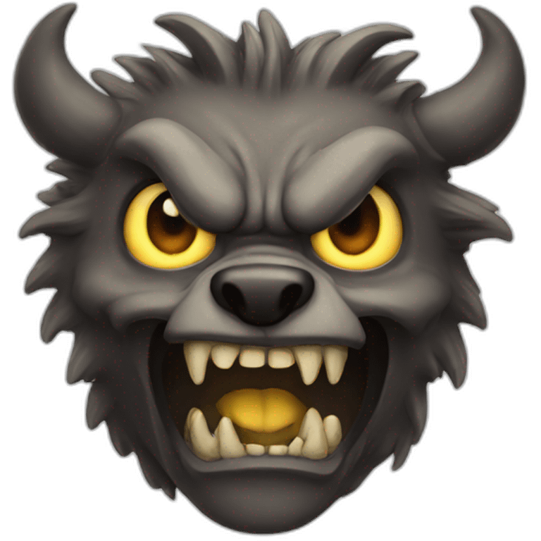 Scary beast emoji