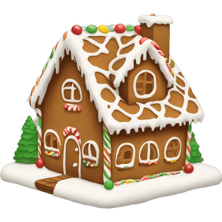 Gingerbread house emoji emoji