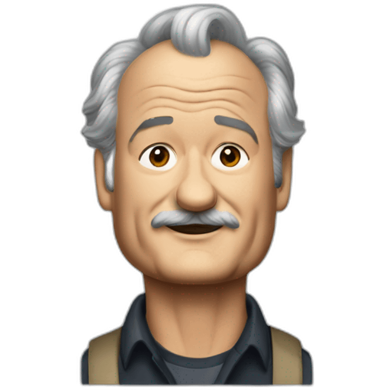 Bill murray black hair emoji