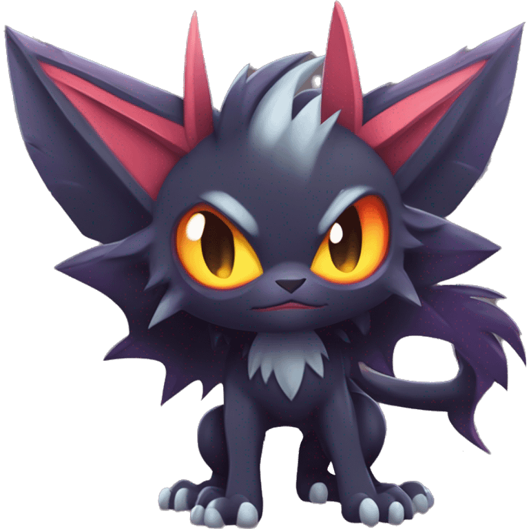 Edgy Cute Cool Kawaii Litten-Noivern-Zoroark-Noibat-Pokémon Full Body emoji