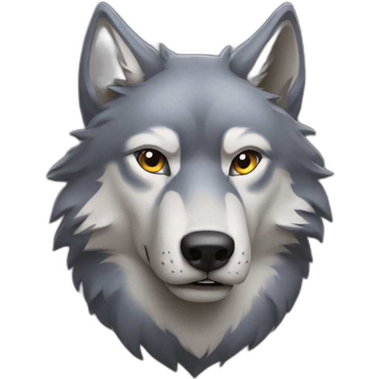 wolf beckon emoji