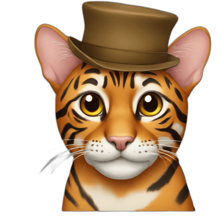 bengal in hat emoji