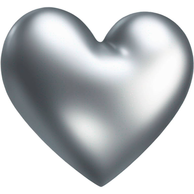 the empty Silver heart emoji