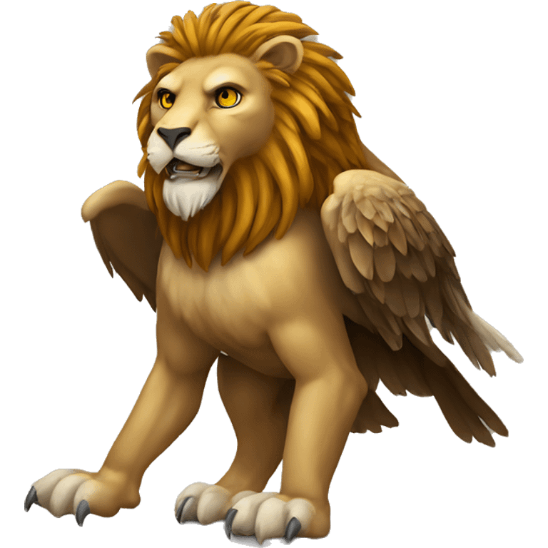 lion eagle mythical creature emoji