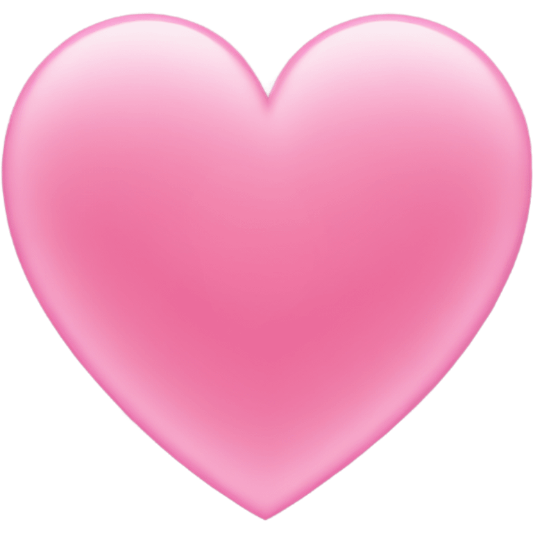 Pink heart outline emoji