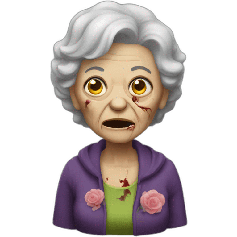 My granma zombie emoji