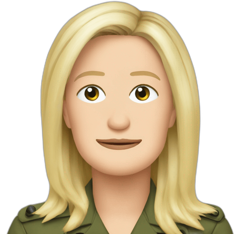 Marine Le Pen head emoji