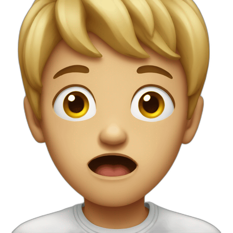 scared kid emoji