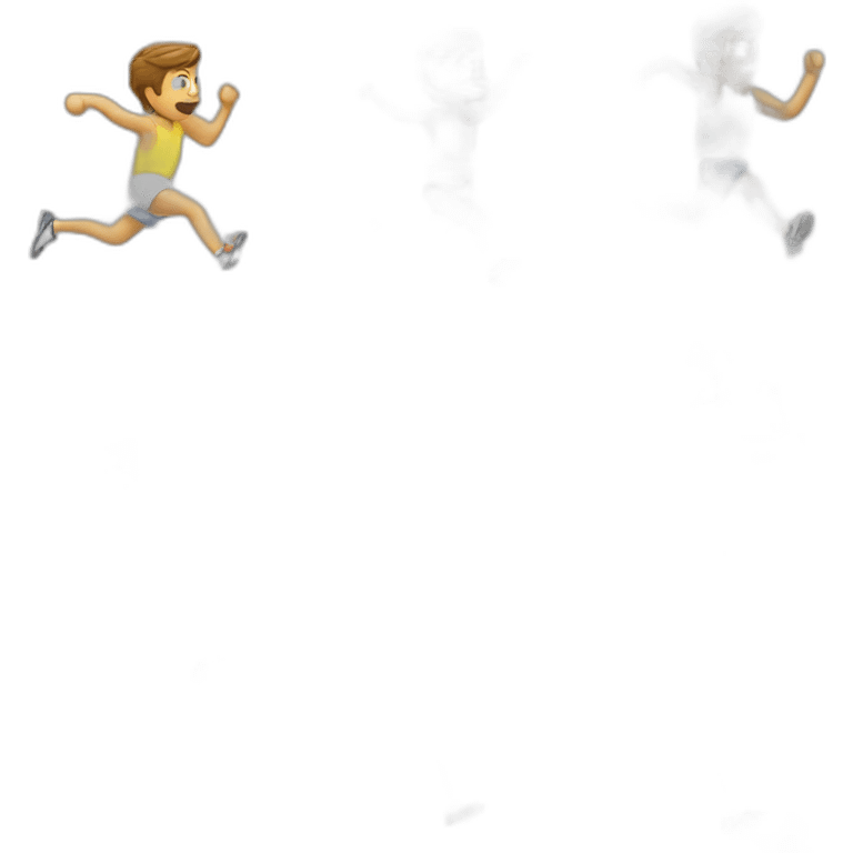 Whit man runnig marathon emoji