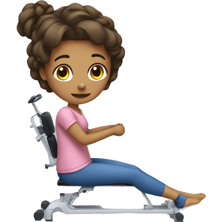 girl doing physiotherapy emoji