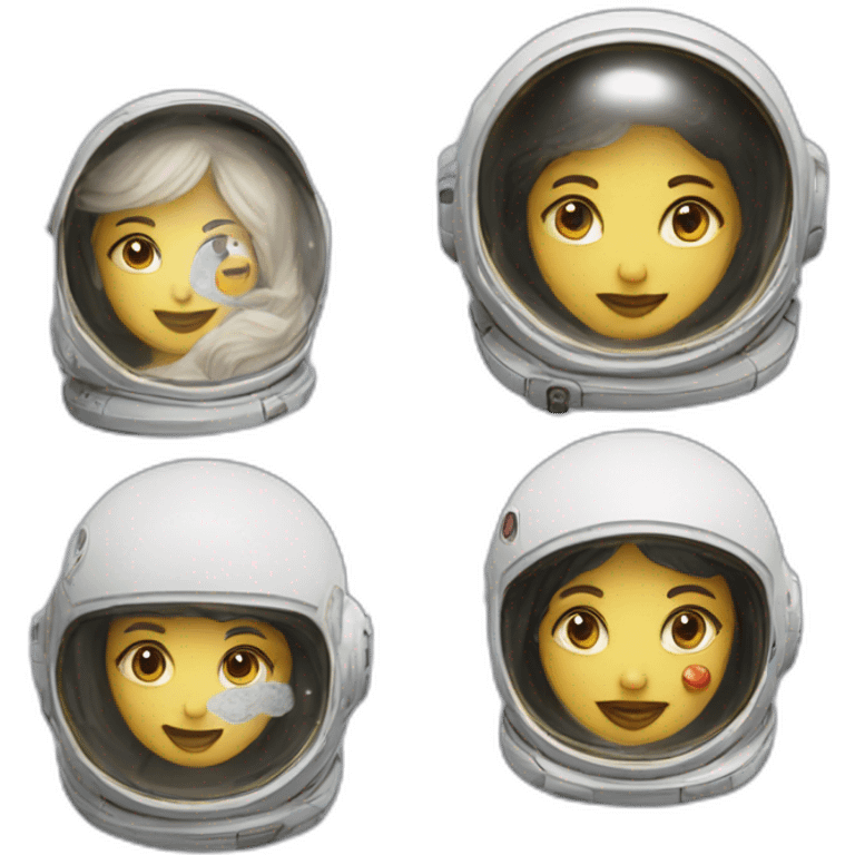 Un astronave aliena si avvicina alla luna emoji