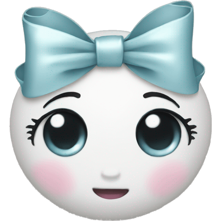 cute pearl bow emoji