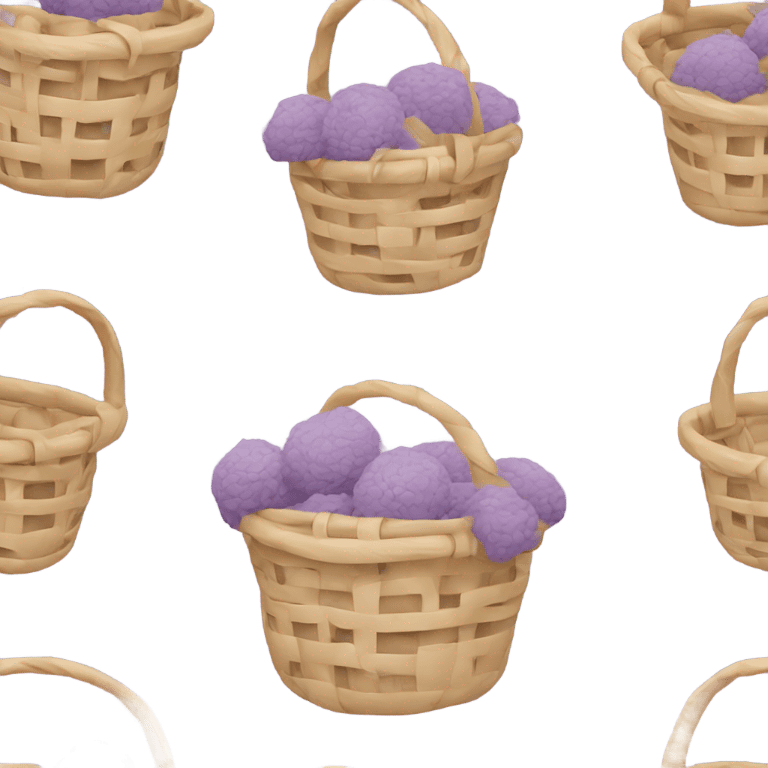 burr basket beige light purple emoji