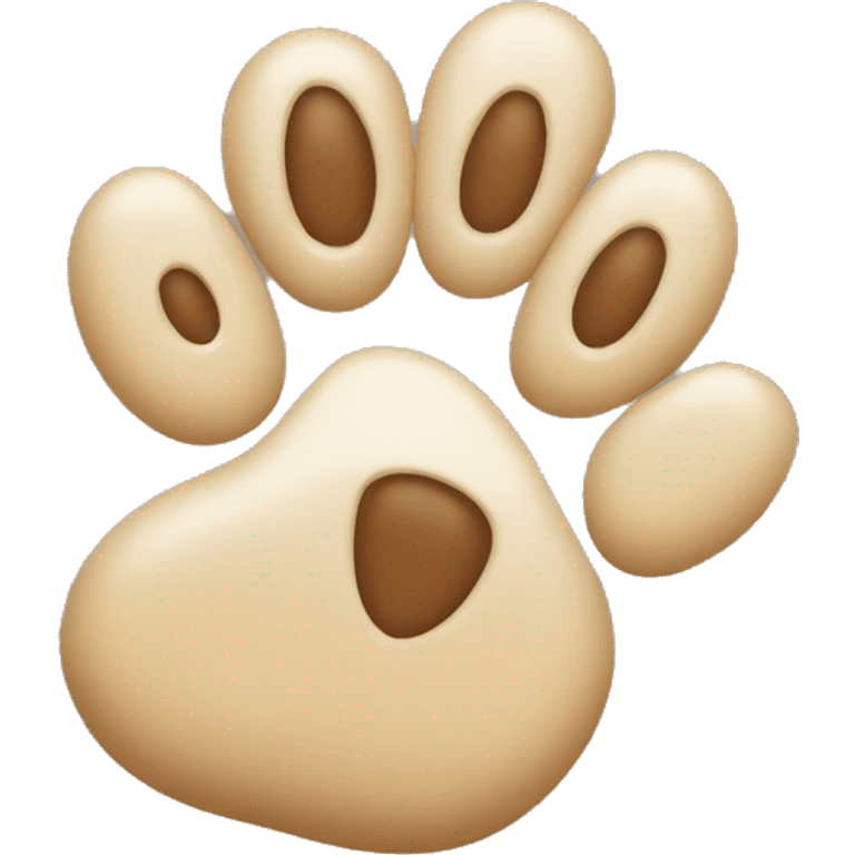 Cute little dog paw emoji