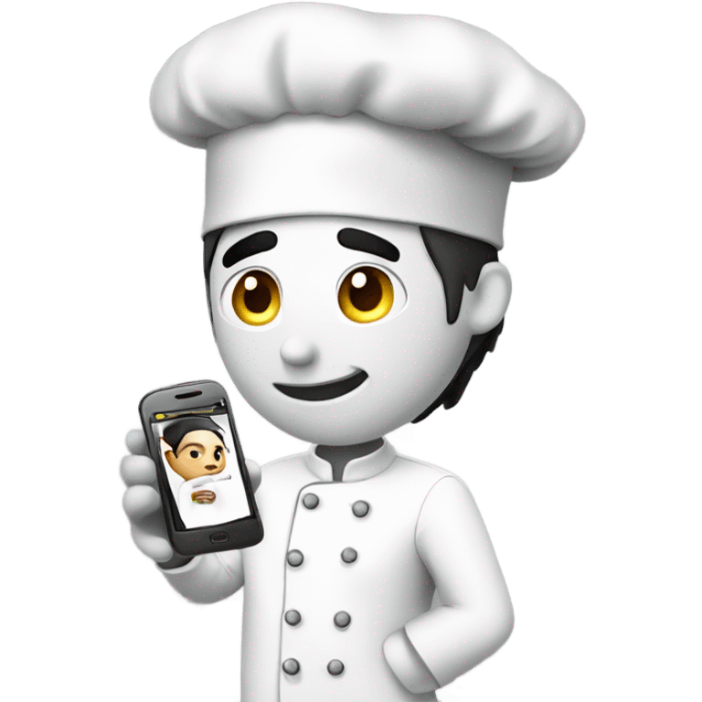 chef talking on the phone emoji