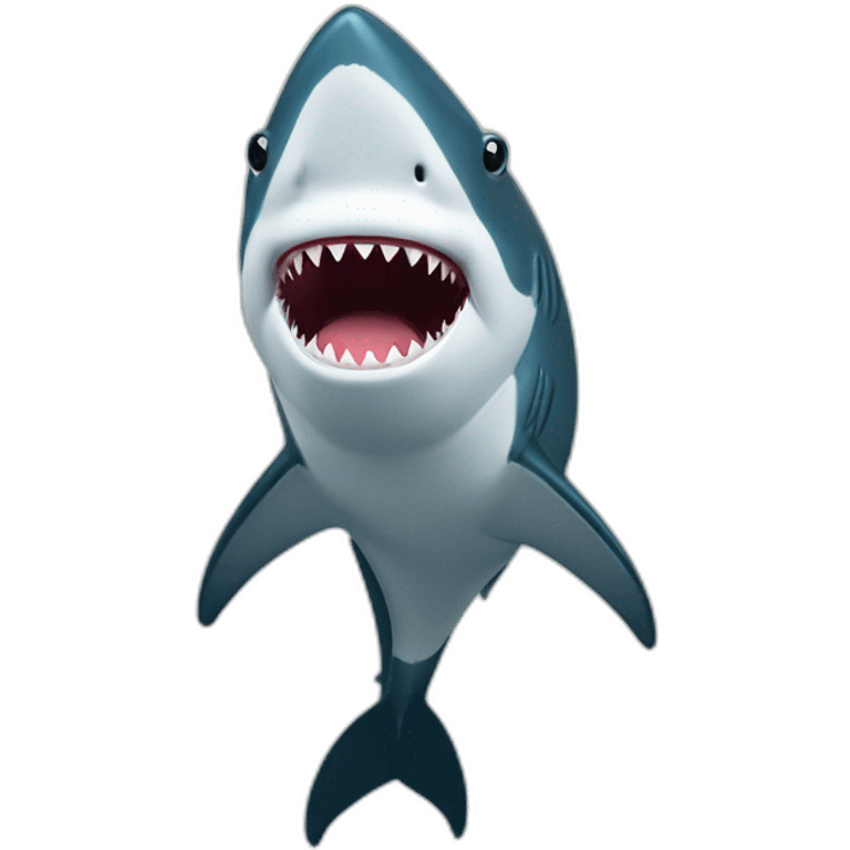 Requin avec des cœurs emoji