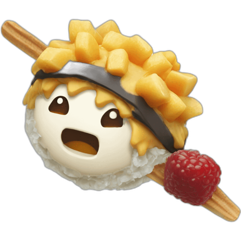 Naruto qui mange une glace emoji