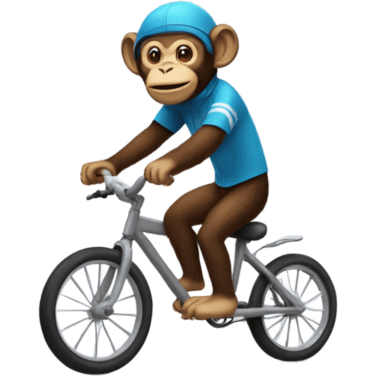 monkey riding a bike emoji