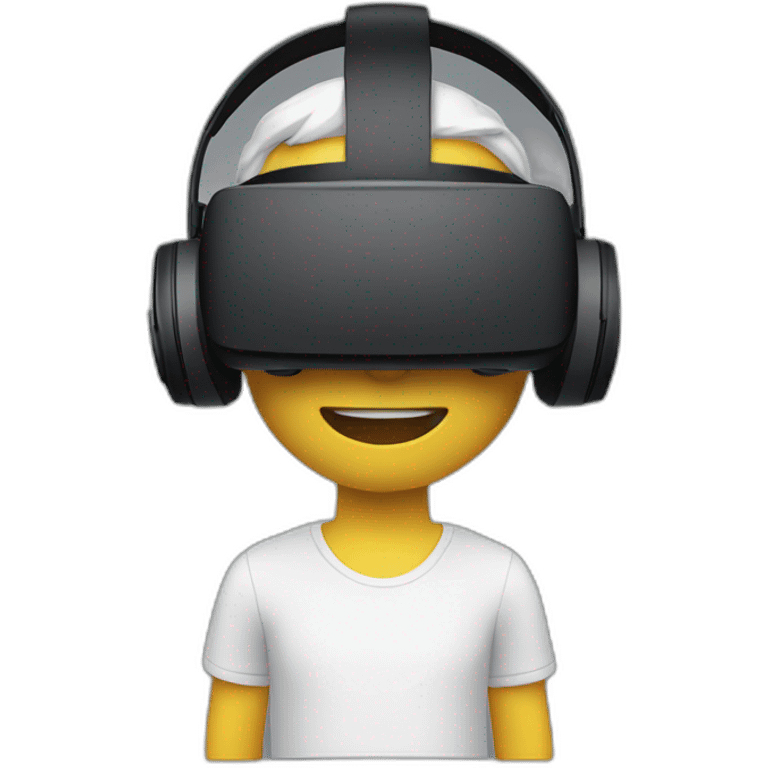 Man with vr casque emoji