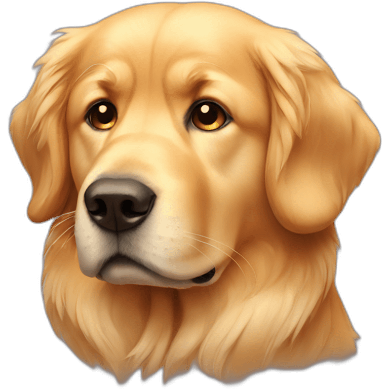 Sad golden retriever emoji