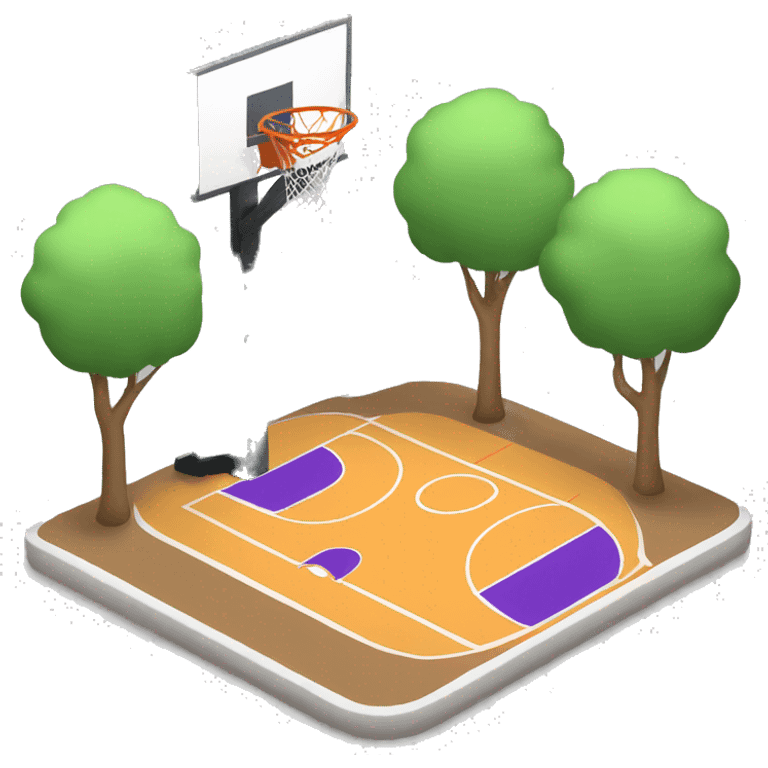 Basketball playground emoji