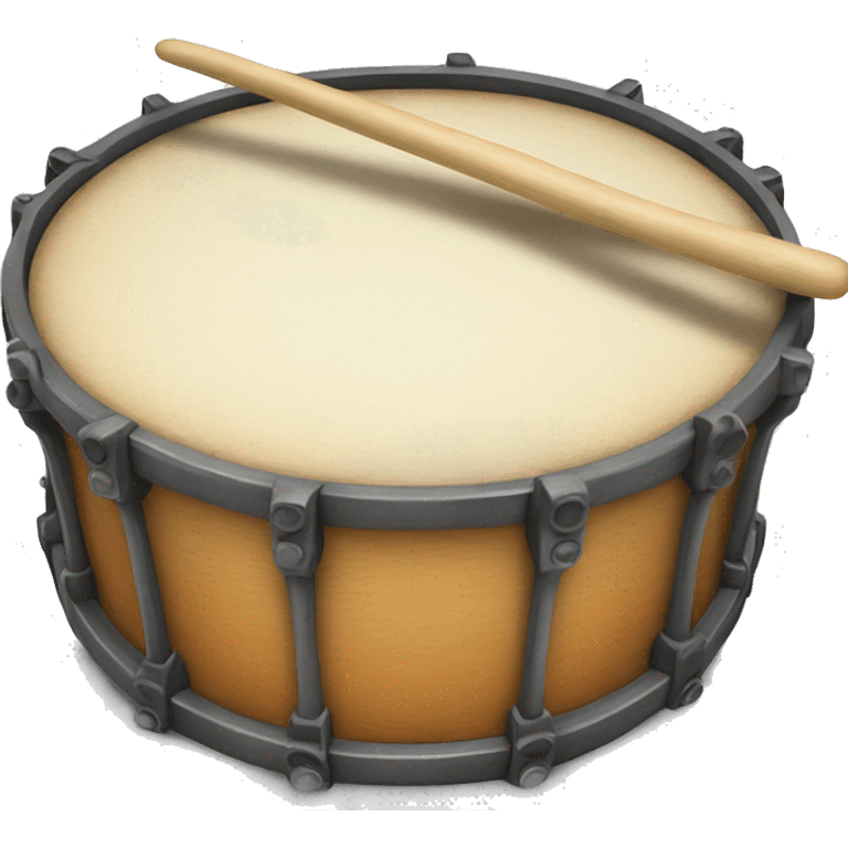 Drum with a moustae emoji