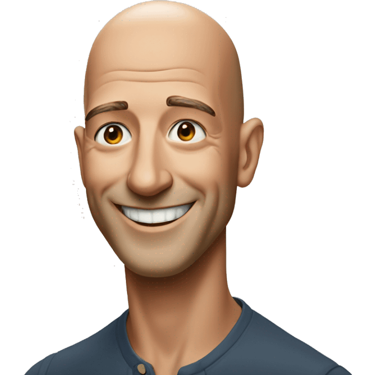 Jeff Bezos smiling emoji