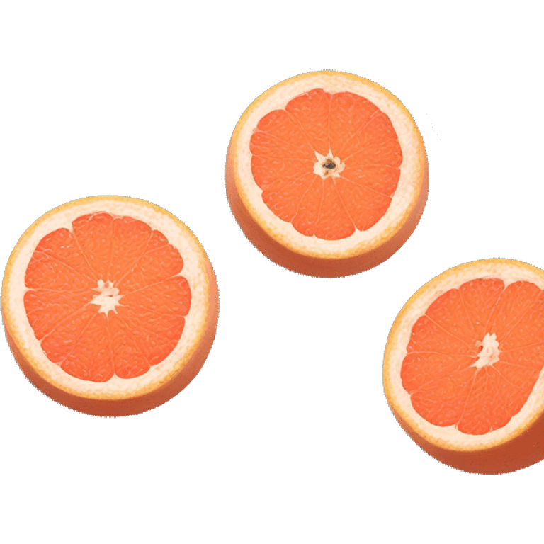 Two Grapefruit with leaves emoji