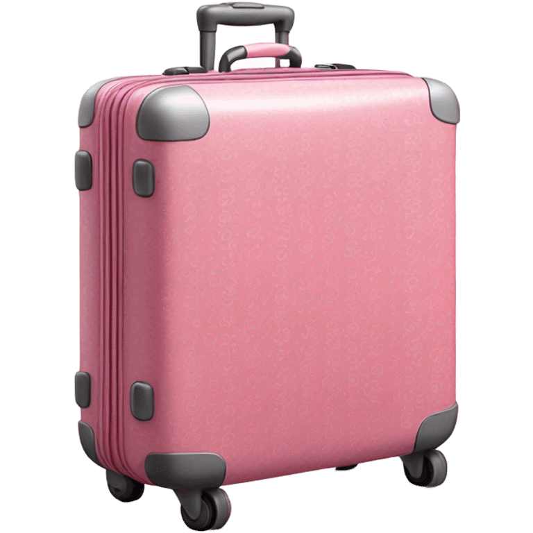 Pink suitcase emoji