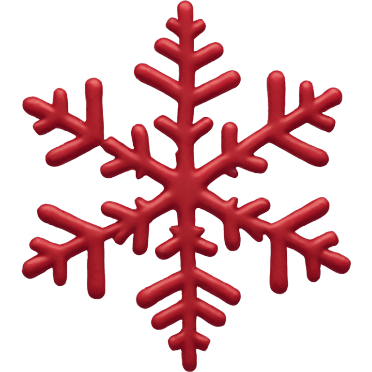 Red snowflake emoji