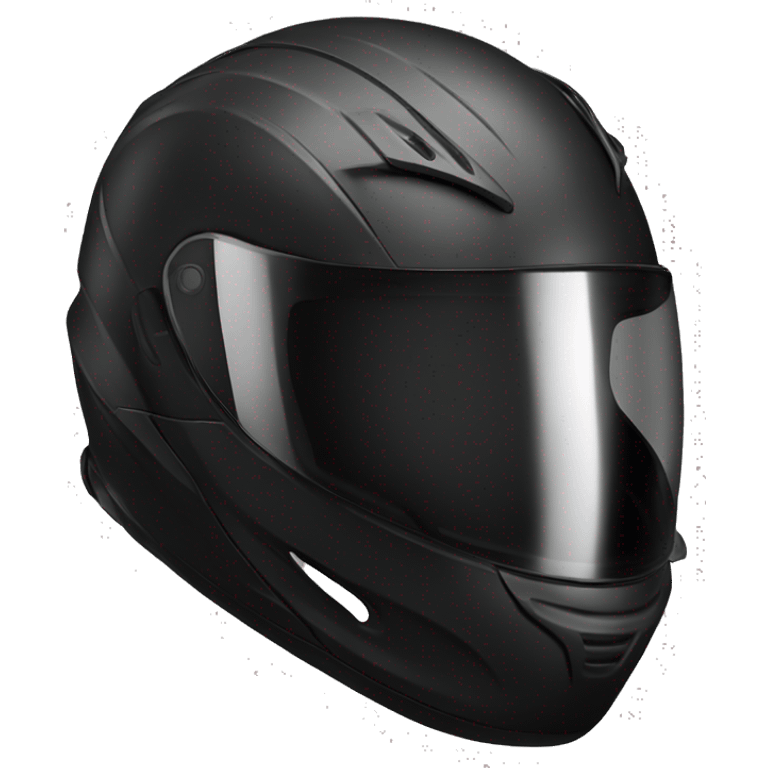 Black Motorcycle helmet profile scorpion emoji