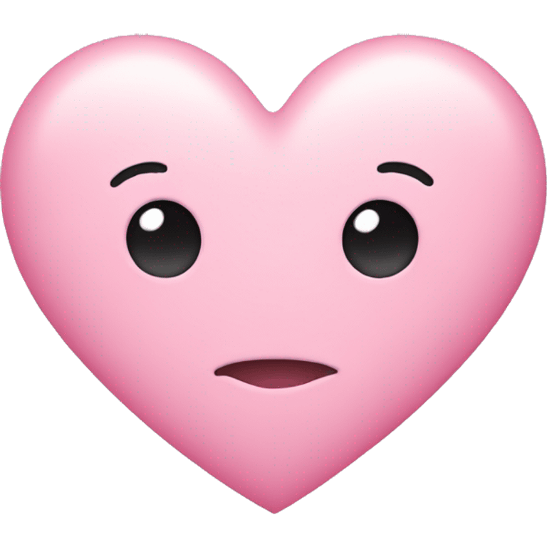 Pink pastel heart emoji