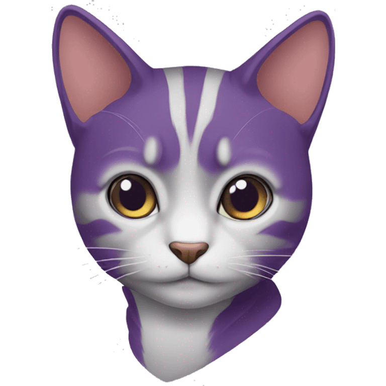 gato morado emoji