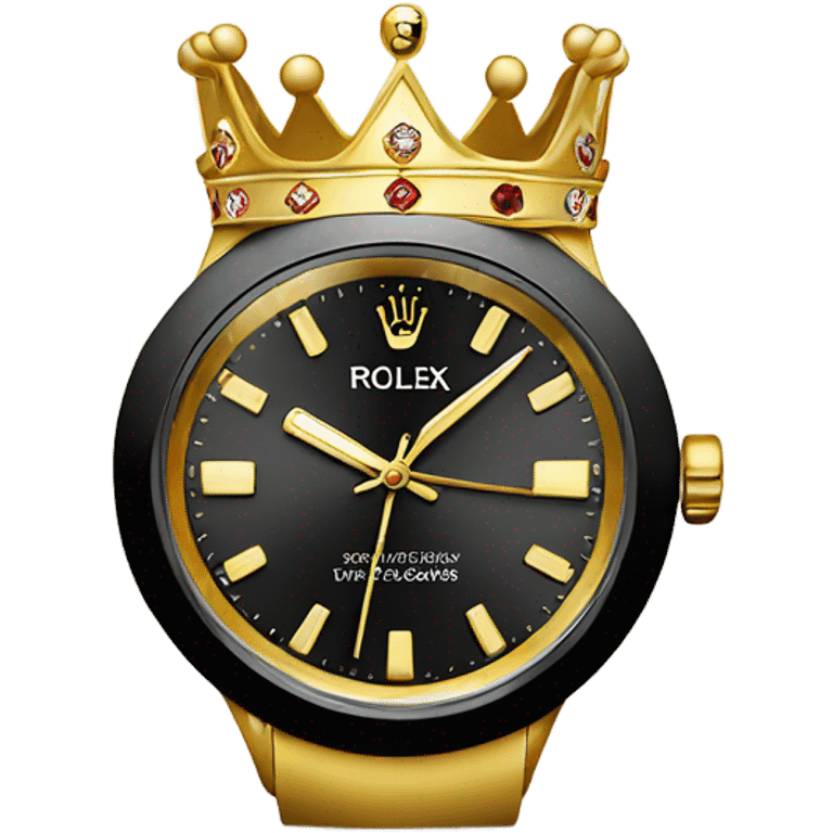 rolex with a king crown emoji